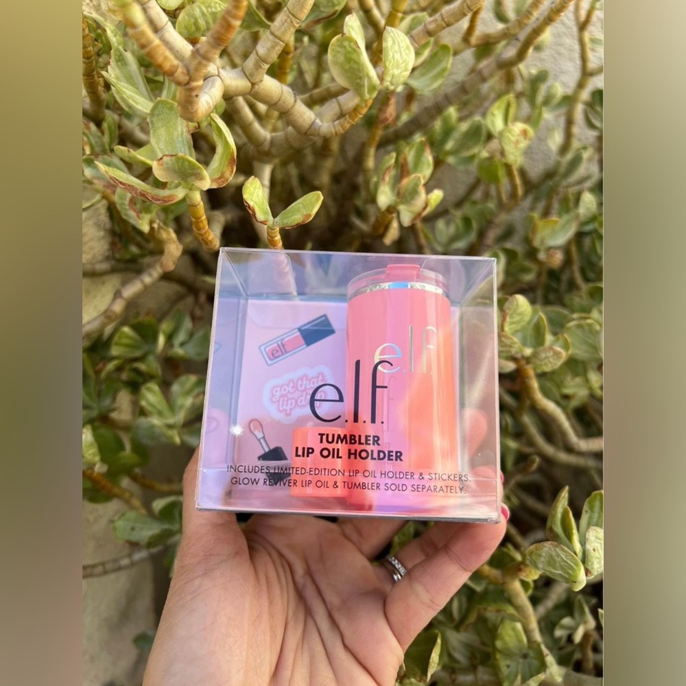 Stanley Cup Lip Gloss Holder ( e.l.f. Tumbler Lip Oil Holder - Coral Fixation)